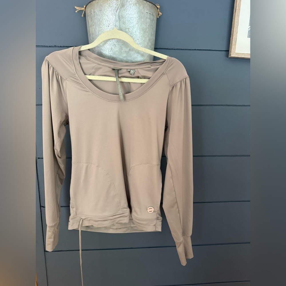 Adidas by Stella McCartney long sleeve dri fit brown top small